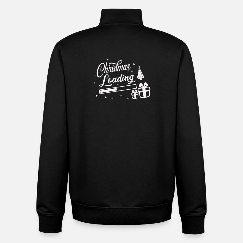 Christmas Loading - Unisex Organic Zip Sweatshirt von Stanley/Stella - Schwarz