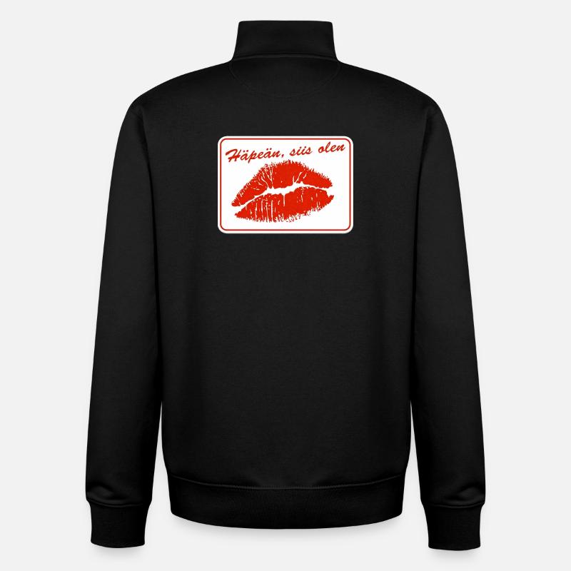 J’ai honte, alors je suis - Sweat zippé unisexe en coton bio Stanley/Stella - noir