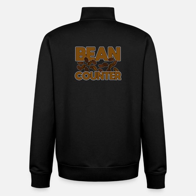 Lustiger Buchhalter Bohnenzähler - Unisex Organic Zip Sweatshirt von Stanley/Stella - Schwarz