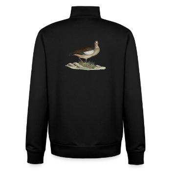 Style nature du canard terreux - Sweat zippé unisexe en coton bio Stanley/Stella - noir - Dos - AI Model Male 185 light (185cm)