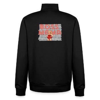 Figurine de puissance de la mère - Sweat zippé unisexe en coton bio Stanley/Stella - noir - Dos - AI Model Male 185 light (185cm)