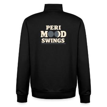 Perimenopause Humor Perimenopause - Unisex Organic Zip Sweatshirt von Stanley/Stella - Schwarz - Hinten - AI Model Male 185 light (185cm)