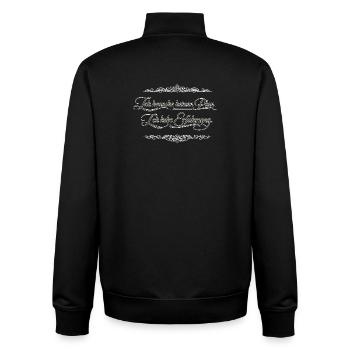 Ich brauche keinen Plan – Ich habe Erfahrung - Unisex Organic Zip Sweatshirt von Stanley/Stella - Schwarz - Hinten - AI Model Male 185 light (185cm)