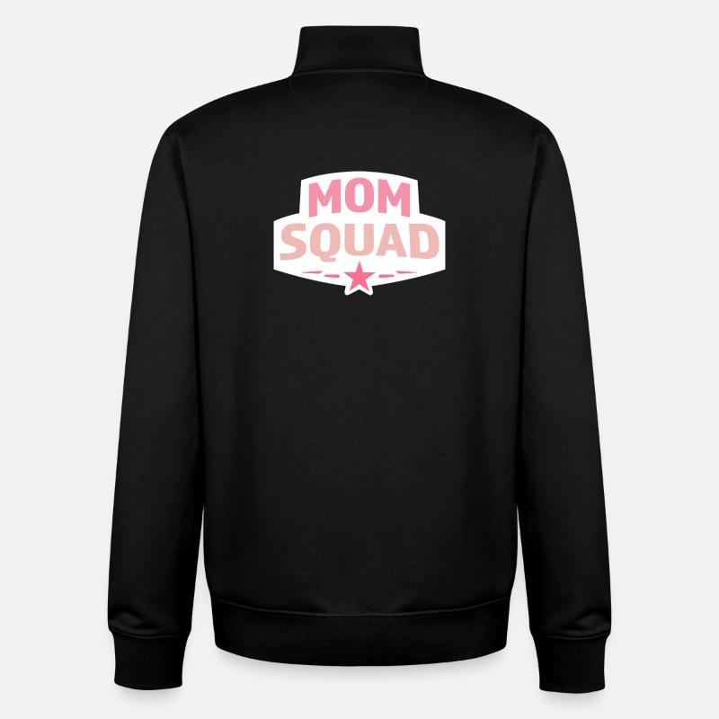 Équipe de mamans - Sweat zippé unisexe en coton bio Stanley/Stella - noir