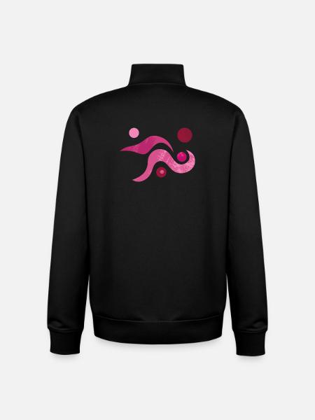 Yoga design_52 - Unisex Organic Zip Sweatshirt by Stanley/Stella - black