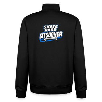 Ligue de la Bière Hockey Humour des joueurs drôles de hockey - Sweat zippé unisexe en coton bio Stanley/Stella - noir - Dos - AI Model Male 185 light (185cm)