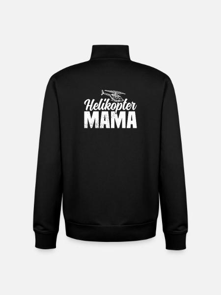 Helikopter Mama - Unisex Organic Zip Sweatshirt von Stanley/Stella - Schwarz