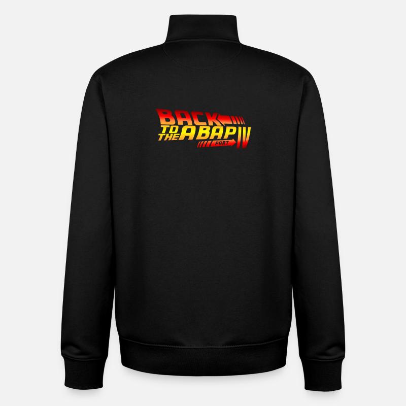 Back To The ABAP - Unisex Organic Zip Sweatshirt von Stanley/Stella - Schwarz