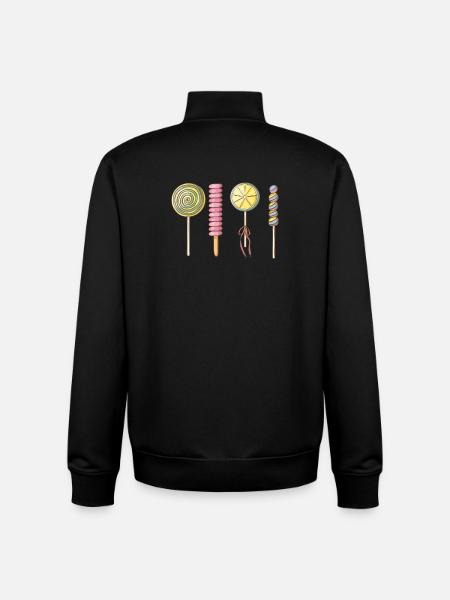 Lollies - Unisex Organic Zip Sweatshirt by Stanley/Stella - black
