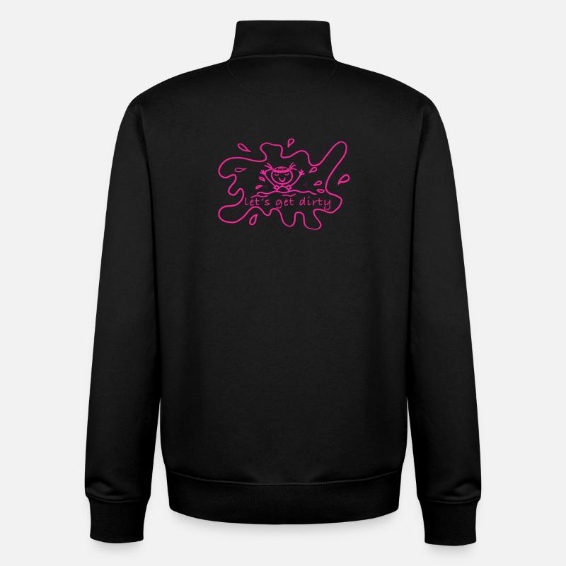 Mud run - Unisex Organic Zip Sweatshirt by Stanley/Stella - black