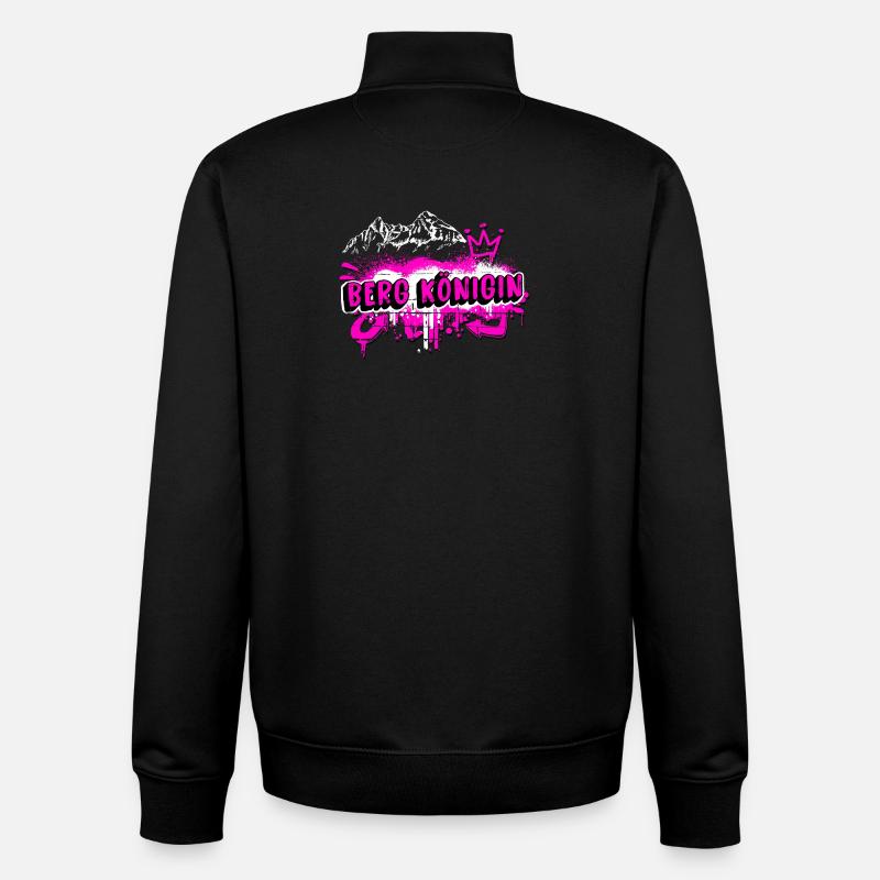 Graffitti psd Berg königin2 - Unisex Organic Zip Sweatshirt von Stanley/Stella - Schwarz