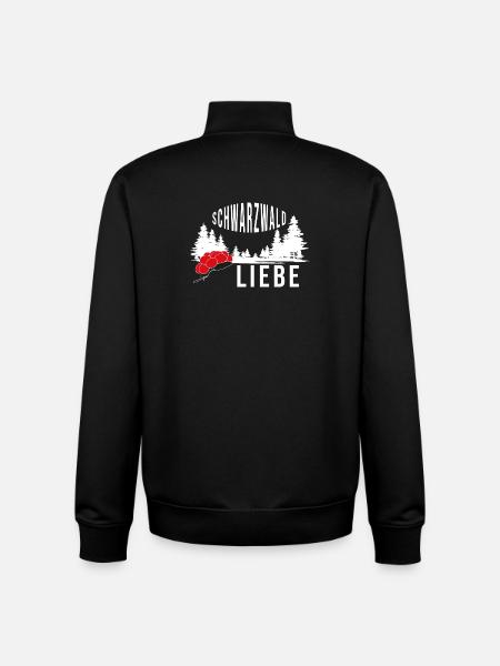 Schwarzwald Liebe - Unisex Organic Zip Sweatshirt von Stanley/Stella - Schwarz