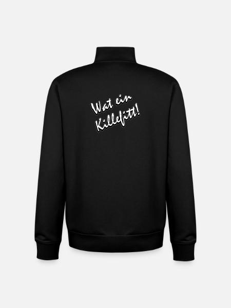 Wat ein killefitt Ruhrdeutsch - Unisex Organic Zip Sweatshirt von Stanley/Stella - Schwarz