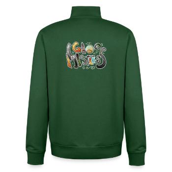 Game Mistress - Unisex Organic Zip Sweatshirt von Stanley/Stella - Flaschengrün - Hinten - AI Model Male 185 dark (185cm)