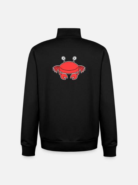 Crab Crab - Unisex Organic Zip Sweatshirt by Stanley/Stella - black