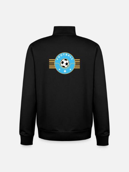 Fußball - Unisex Organic Zip Sweatshirt von Stanley/Stella - Schwarz