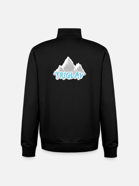 Triglav as a mountain - Unisex Organic Zip Sweatshirt by Stanley/Stella - black