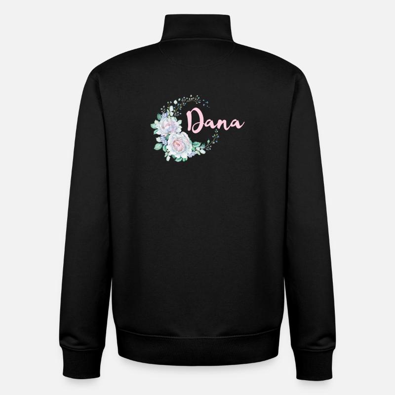 Pour Dana - Sweat zippé unisexe en coton bio Stanley/Stella - noir