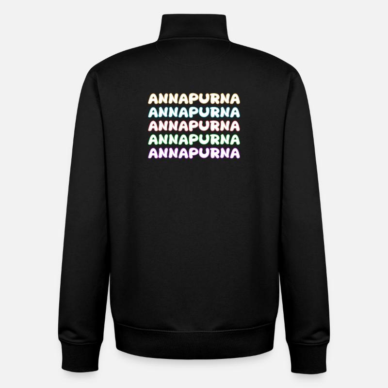 Klettern Annapurna - Unisex Organic Zip Sweatshirt von Stanley/Stella - Schwarz
