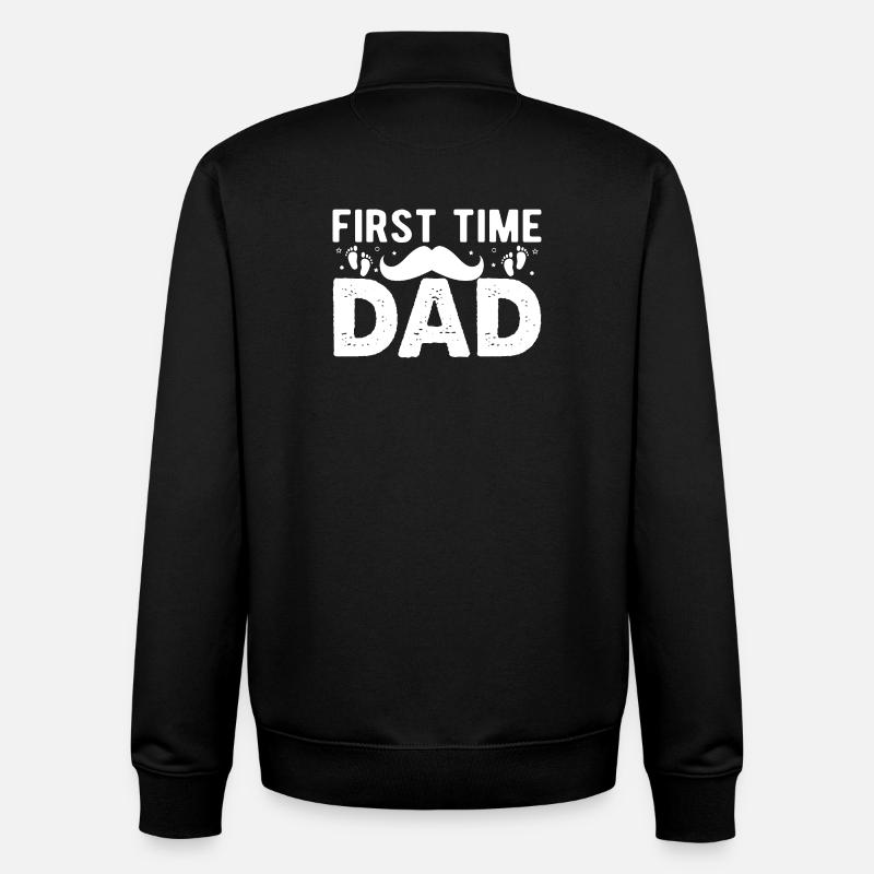 Expectant dad Father-to-be - Unisex Organic Zip Sweatshirt by Stanley/Stella - black