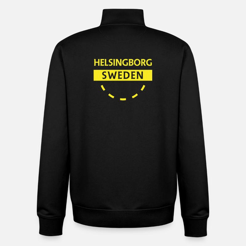Helsingborg Schweden Aufnäher - Unisex Organic Zip Sweatshirt von Stanley/Stella - Schwarz