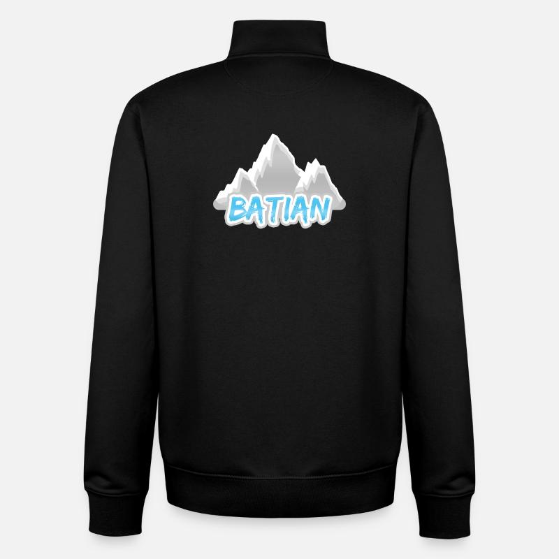 Batian - Unisex Organic Zip Sweatshirt by Stanley/Stella - black