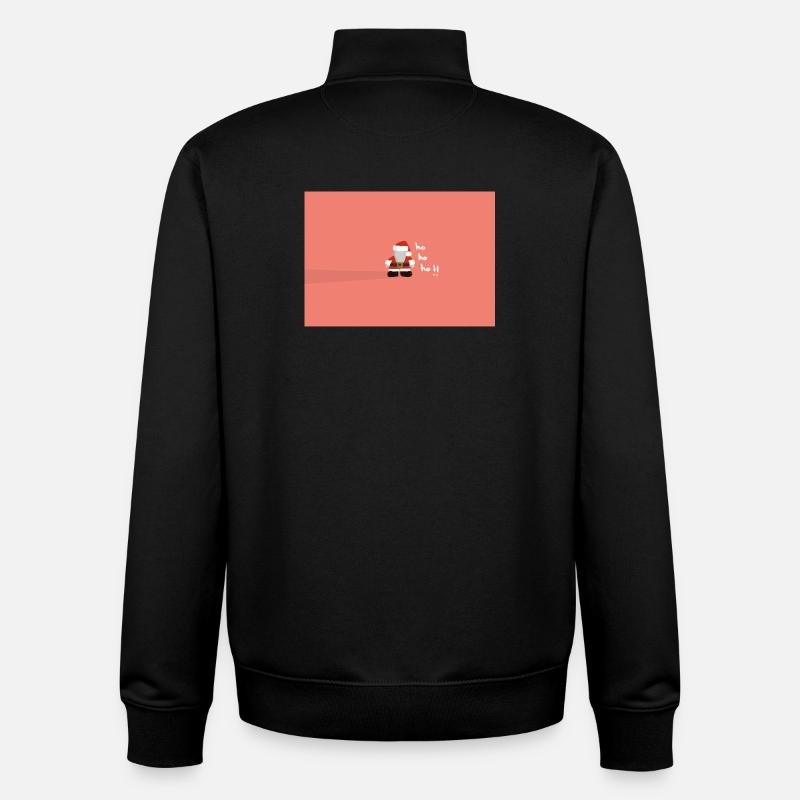 Weihnachtsmann Schattenwurf - Unisex Organic Zip Sweatshirt von Stanley/Stella - Schwarz
