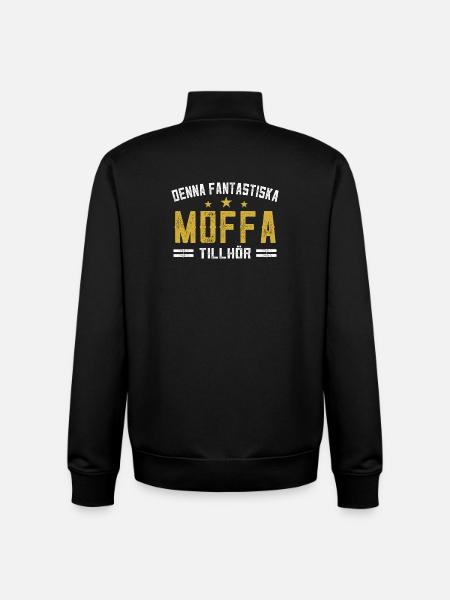 This Fantastic Moffa belongs to - Unisex Organic Zip Sweatshirt by Stanley/Stella - black