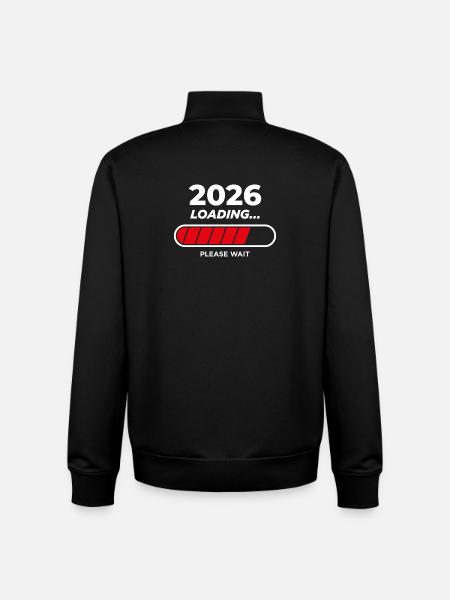 2026 Loading - Unisex Organic Zip Sweatshirt by Stanley/Stella - black