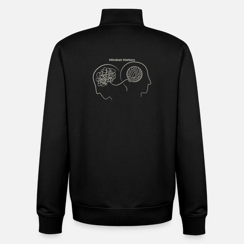 Mindset Matters: Thought Nodes - Unisex Organic Zip Sweatshirt by Stanley/Stella - black
