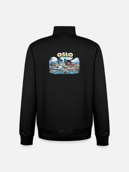 Oslo City - Unisex Organic Zip Sweatshirt by Stanley/Stella - black