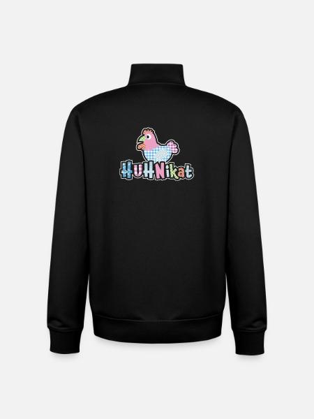 HUHNikat Chicken Fans - Coq - Coq - Bio - Sweat zippé unisexe en coton bio Stanley/Stella - noir