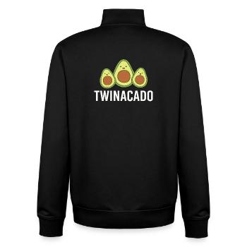 Zwilling Mutter Zwillinge Mama Geschenk - Unisex Organic Zip Sweatshirt von Stanley/Stella - Schwarz - Hinten - AI Model Male 185 light (185cm)