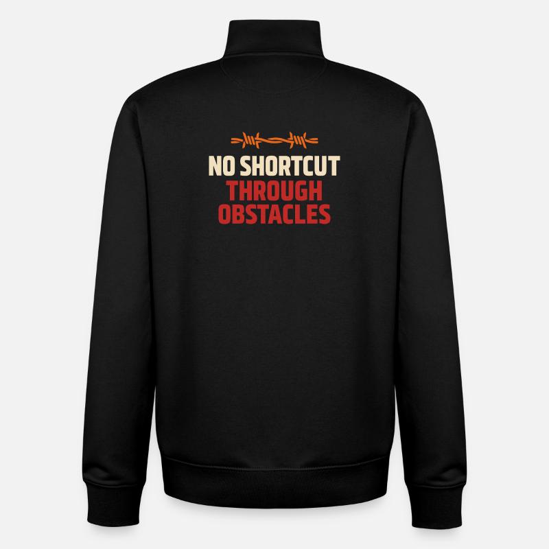 Hindernislauf-rennfahrer Hindernislauf Ocr - Unisex Organic Zip Sweatshirt von Stanley/Stella - Schwarz