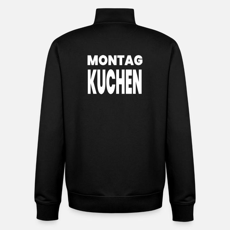 Kuchen - Unisex Organic Zip Sweatshirt von Stanley/Stella - Schwarz