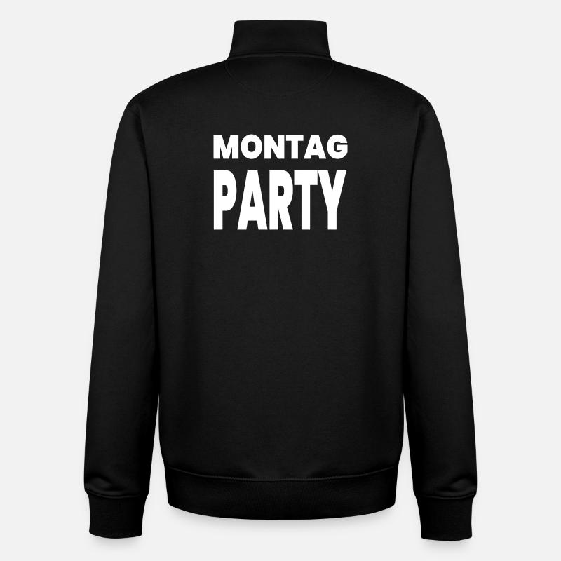 Party - Unisex Organic Zip Sweatshirt von Stanley/Stella - Schwarz