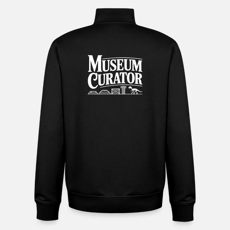 Conservateur du musée - Sweat zippé unisexe en coton bio Stanley/Stella - noir