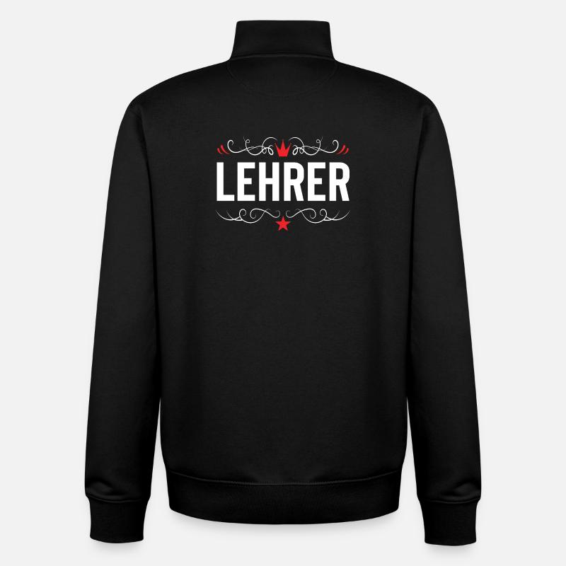 Lehrer Beruf - Unisex Organic Zip Sweatshirt von Stanley/Stella - Schwarz