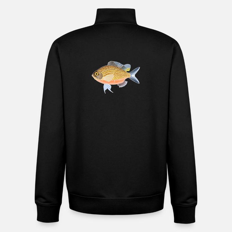 Monkfish - Unisex Organic Zip Sweatshirt by Stanley/Stella - black