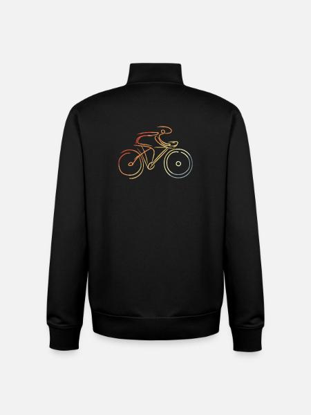 Road cycling - Unisex Organic Zip Sweatshirt by Stanley/Stella - black