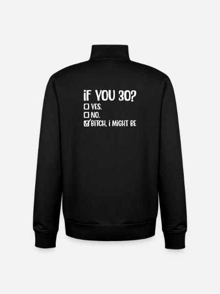 Bold Cheeky Checkbox Attitude Tee - Unisex Organic Zip Sweatshirt by Stanley/Stella - black