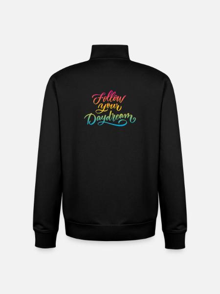 Follow Your Dreams - Unisex Organic Zip Sweatshirt by Stanley/Stella - black