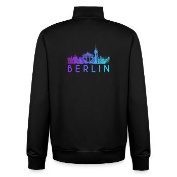Berlin Skyline - Unisex Organic Zip Sweatshirt von Stanley/Stella - Schwarz - Hinten - AI Model Male 185 light (185cm)