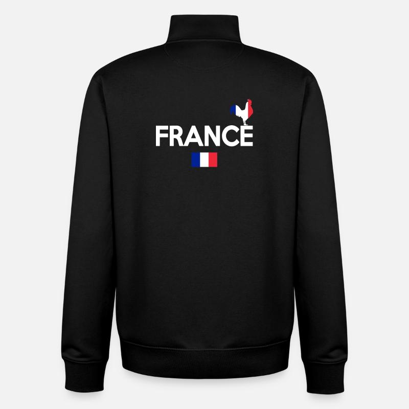 FRANKREICH - Unisex Organic Zip Sweatshirt von Stanley/Stella - Schwarz