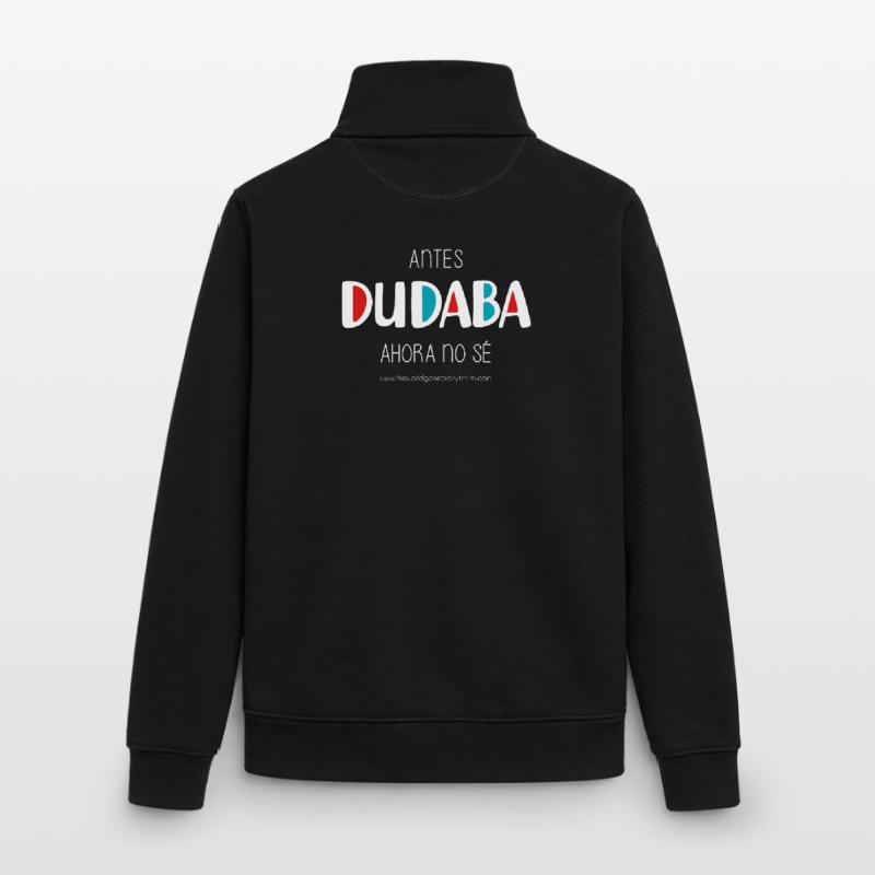 J’avais l’habitude de douter (sombre) Sweat zippé unisexe en coton bio Stanley/Stella