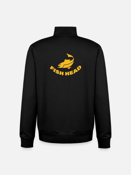 FISH HEAD - Unisex Organic Zip Sweatshirt by Stanley/Stella - black