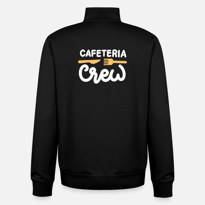 Cafeteria-Crew Schulkantine - Unisex Organic Zip Sweatshirt von Stanley/Stella - Schwarz