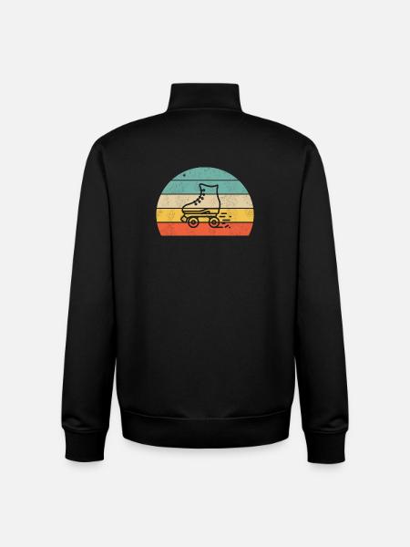 Rollschuh Sirt bunt - Unisex Organic Zip Sweatshirt von Stanley/Stella - Schwarz