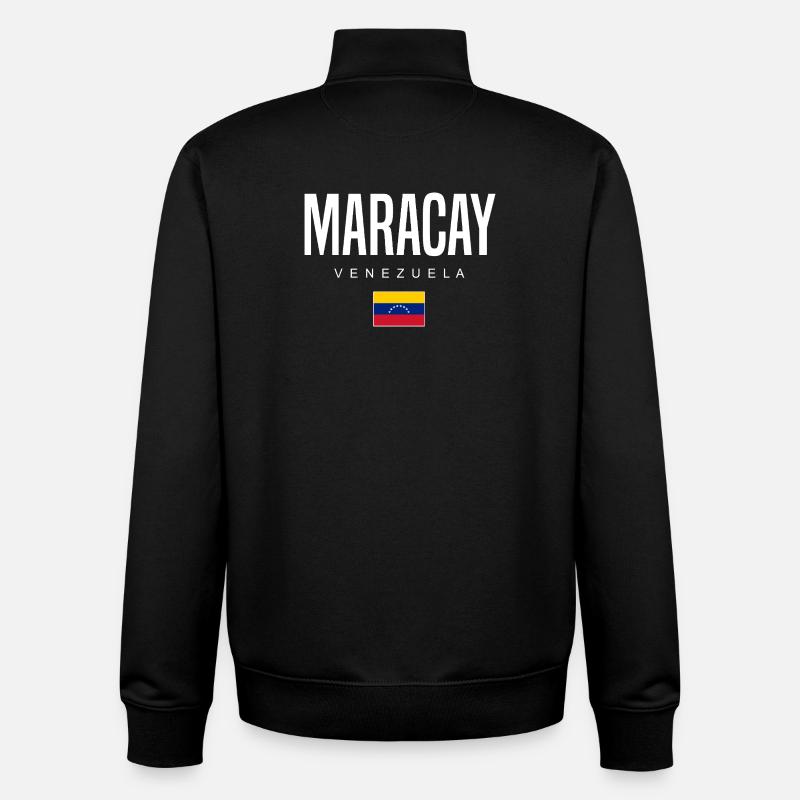 Maracay Venezuela - Unisex Organic Zip Sweatshirt von Stanley/Stella - Schwarz