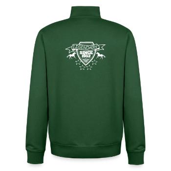 Legendary 1952 - Unisex Organic Zip Sweatshirt by Stanley/Stella - bottle green - Back - AI Model Male 185 dark (185cm)